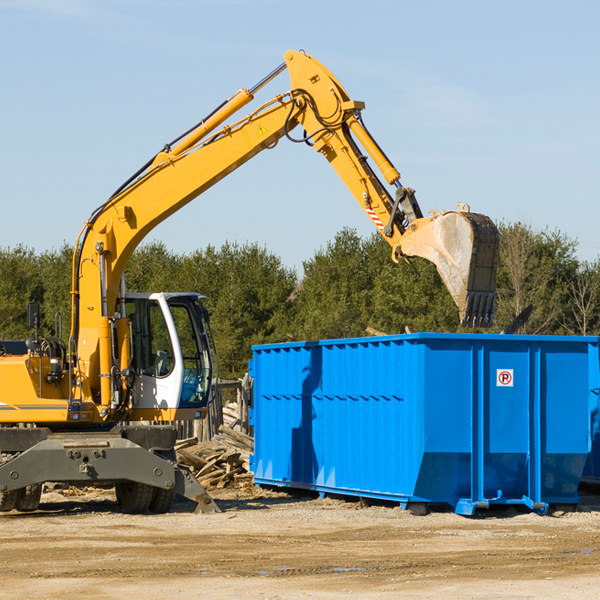 are there any restrictions on where a residential dumpster can be placed in Hampshire IL